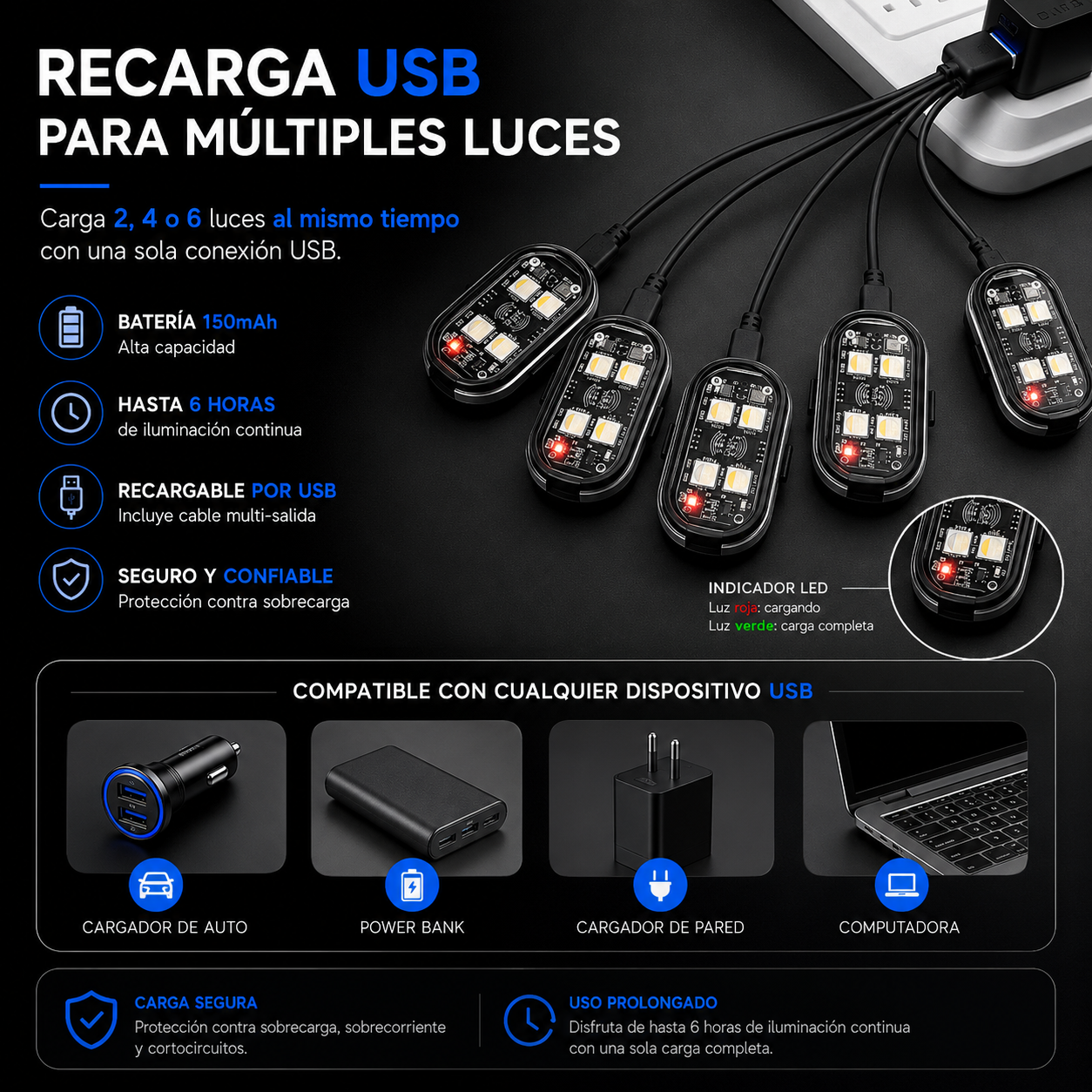 Kit de Iluminación LED para Auto